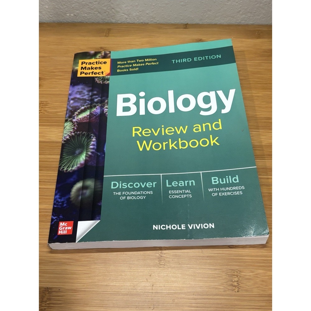 Practice Makes Perfect: Biology Review and Workbook by‎ Nichole Vivion